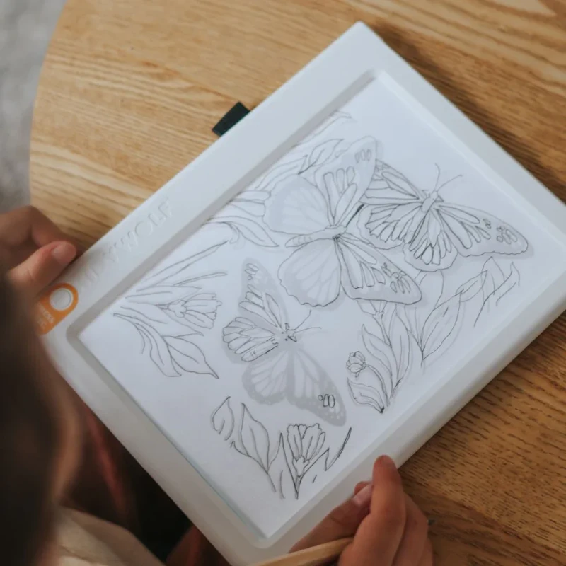 Tablet kreatywny dla dzieci z ilustracjami zwierząt KIDYWOLF