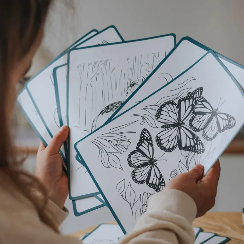 Magnetyczny zestaw do odrysowywania obrazków dla dzieci KIDYDRAW