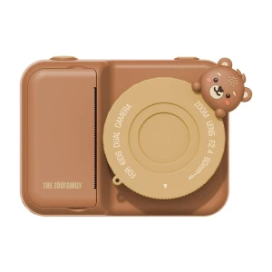 Aparat cyfrowy dla dzieci z drukarką 5+ Zoo Print Bear Miś The Zoofamily 48 MP + 32 GB