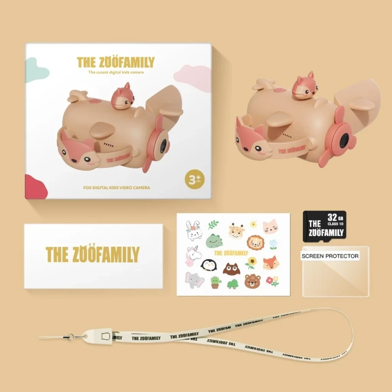 Zestaw kamera dla dzieci Zoo Video Fox The Zoofamily 32 GB