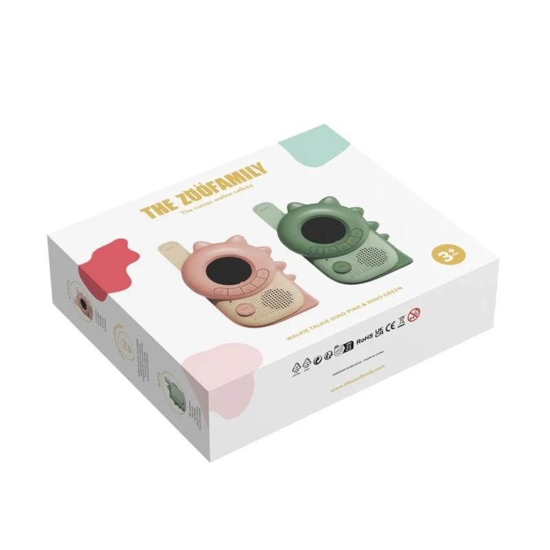 Zoo Walkie Talkie - Dino Pink - Dino Green 13.webp