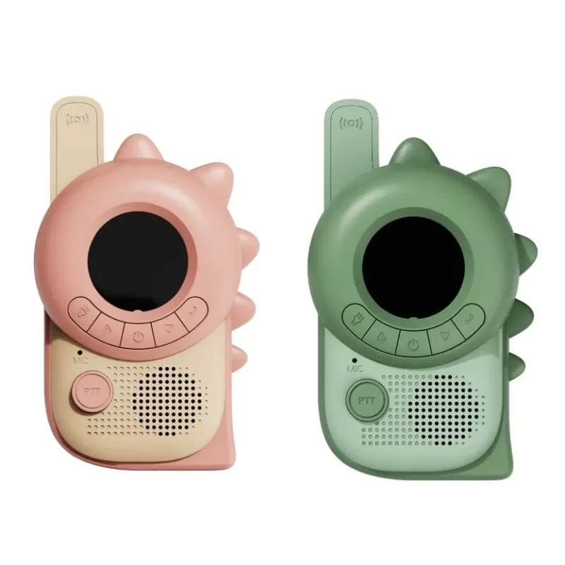 Krótkofalówki dla dzieci Zoo Walkie Talkie Dino Pink x Dino Green The Zoofamily