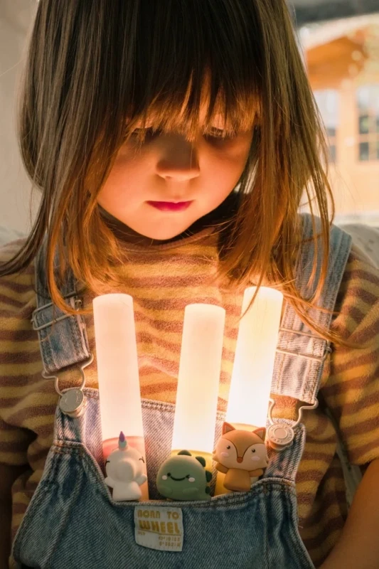Lampka nocna jednorożec LED dla dzieci do zasypiania