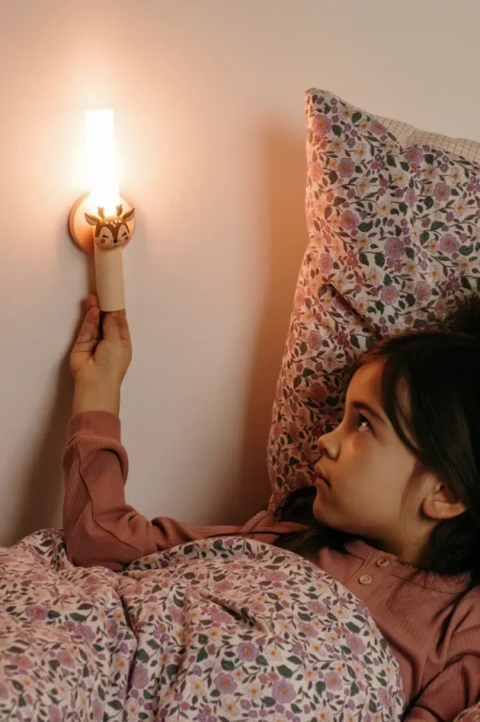 Lampka nocna LED jelonek do pokoju dziecka