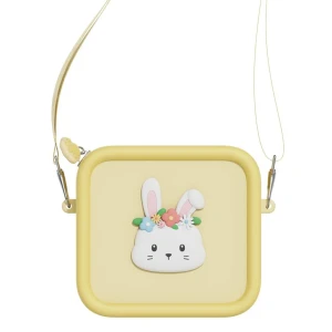 Silikonowa torba dla dzieci 3+ na aparat, kamerę i walkie talkie Zoo Bags Rabbit Flower Królik The Zoofamily