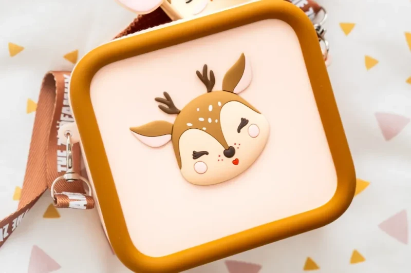 silikonowa torebka dziecięca Deer pastelowa