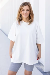 T-Shirt damski Over Ecru TUSS