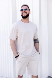 T-Shirt męski Tuss&Sons Over Beż TUSS MEN'S WEAR