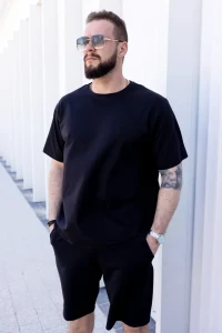 T-Shirt męski Tuss&Sons Over Czarny TUSS MEN'S WEAR