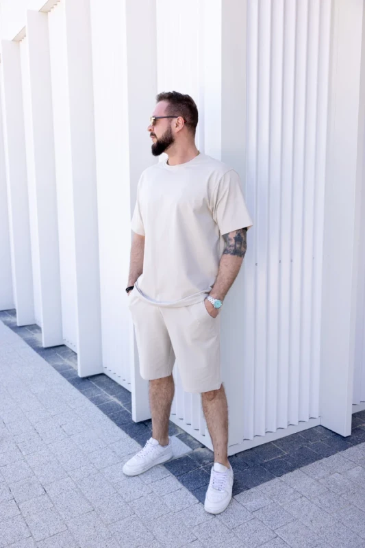 Szorty męskie Tuss&Sons Classic beżowe TUSS MEN’S WEAR