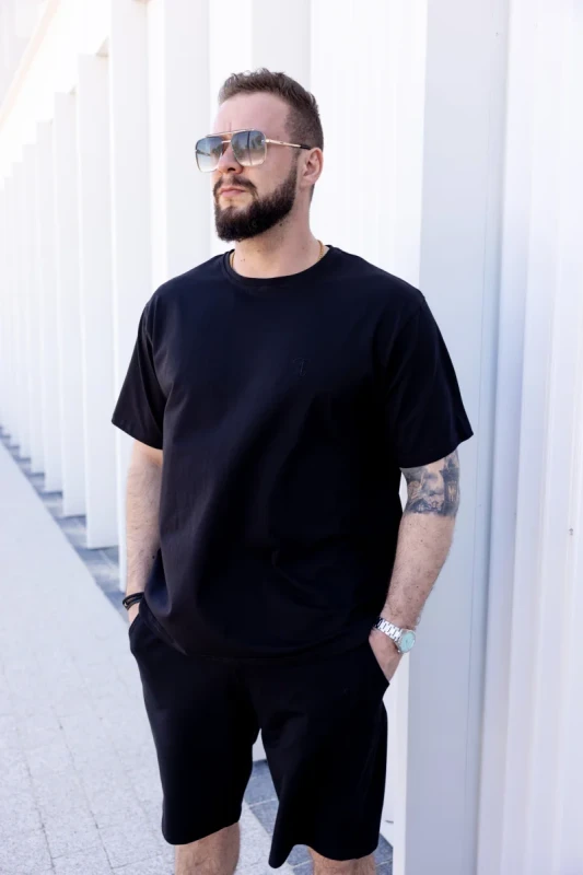 Szorty męskie Tuss&Sons Classic czarne TUSS MEN’S WEAR