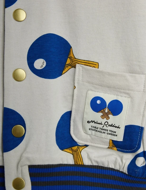 Mini Rodini Table Tennis Reversible Baseball Cardigan