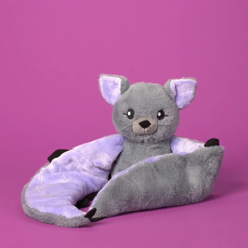 Miękki nietoperz sensoryczny Hugimals fioletowo szary
