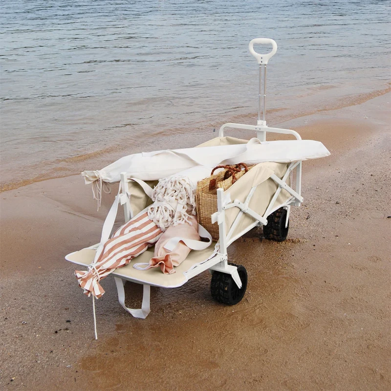 Wózek plażowy do przewożenia akcesoriów plażowych