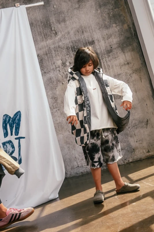 Longsleeve dziecięcy premium ecru booso oversize