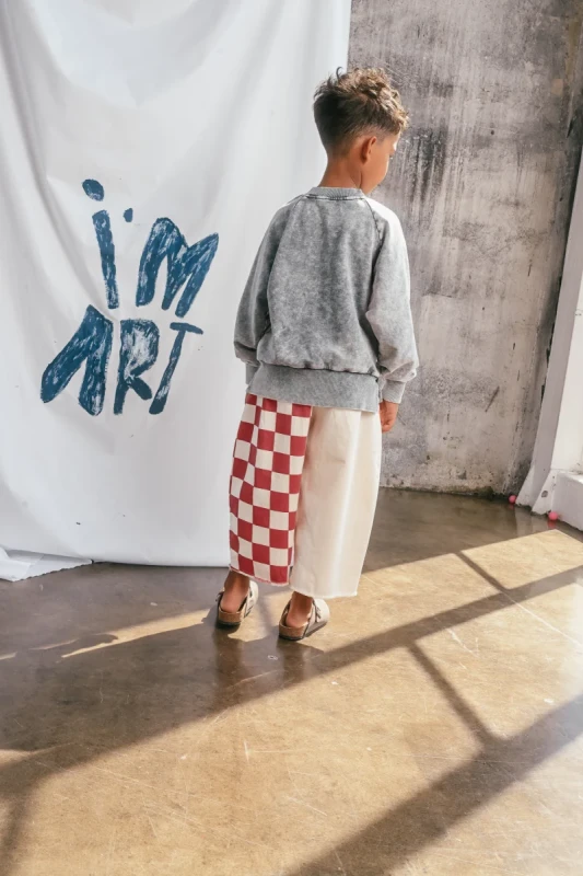 Minimalistyczna bluza dziecięca acid grey booso