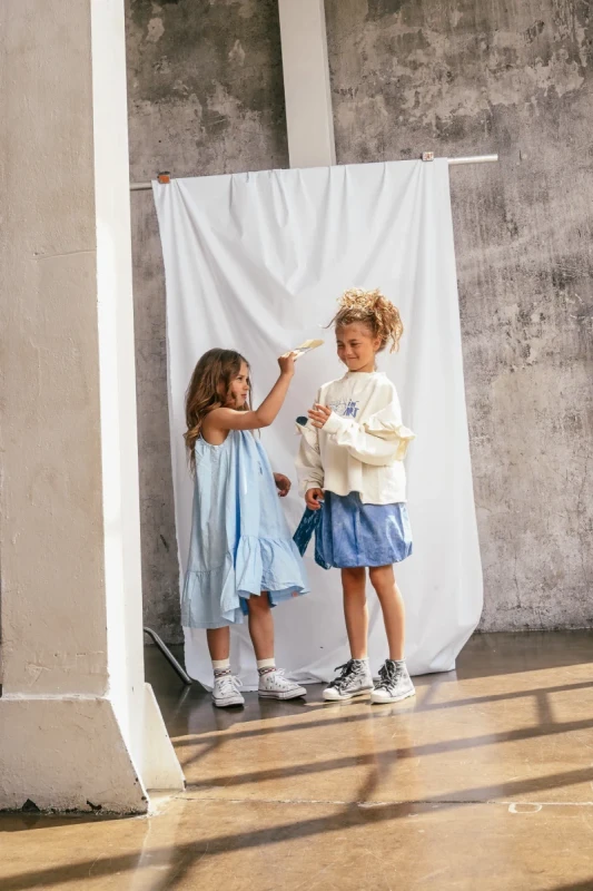 Sukienka dziecięca LIGHT BLUE DRESS booso