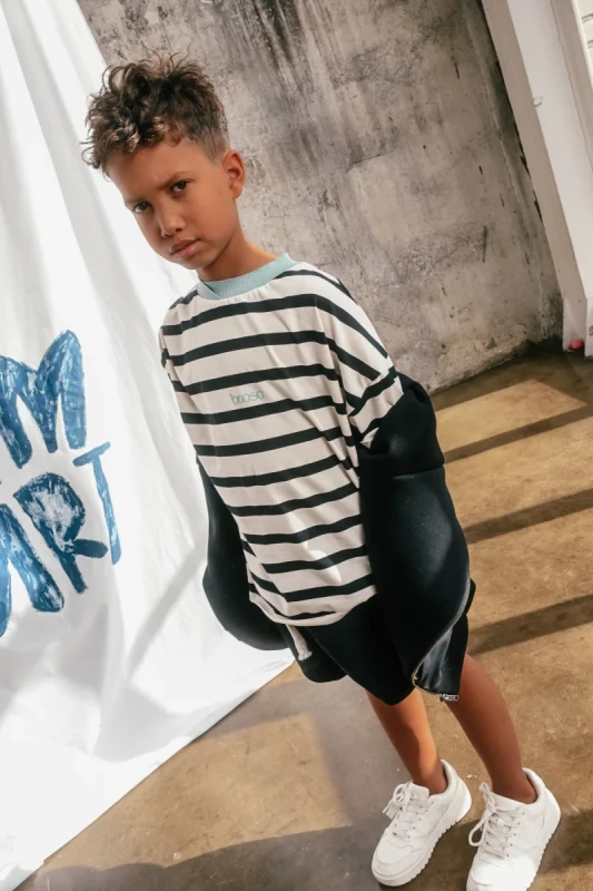 Szorty streetwear dziecięce black booso