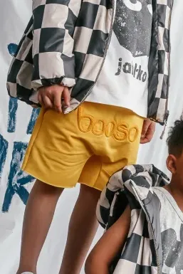 Szorty dziecięce BAGGY YELLOW SHORTS booso
