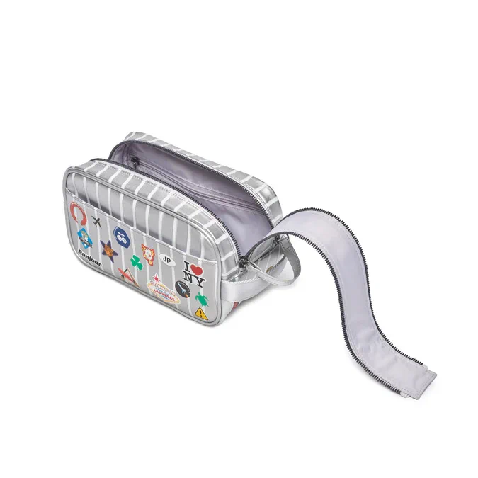 Travel Pouch Jetsetter Silver widok z boku