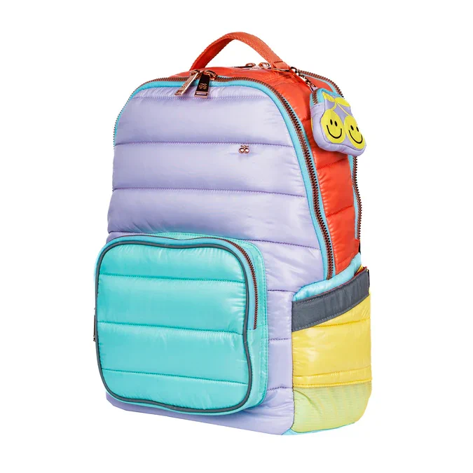 Plecak NEW BOBBIE Puffer Pastel Party widok boczny