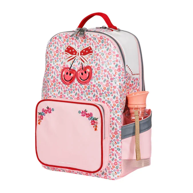 Plecak szkolny z kwiatowym wzorem i wisienkami Berry Cute