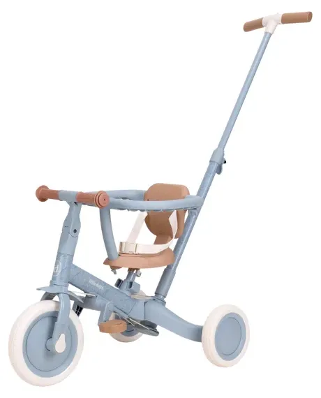 Rowerek trójkołowy 4w1 z rączką Blue Little Dutch LD6080.BLUE