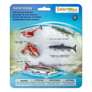 Zestaw Figurek Cykl Życia Łososia 3 lata+ Safari Ltd. S100267