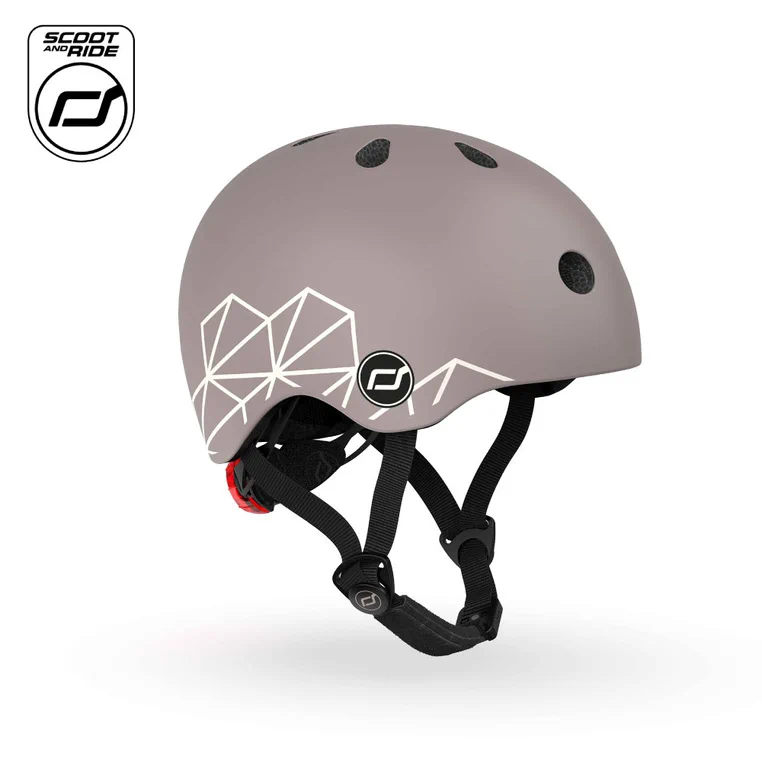 Kask dla dzieci Scoot Ride Brown Lines XXS-S 45-51 cm