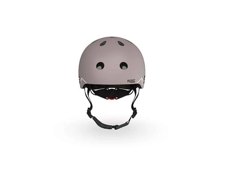Kask dziecięcy Scoot Ride Brown Lines z regulacją obwodu