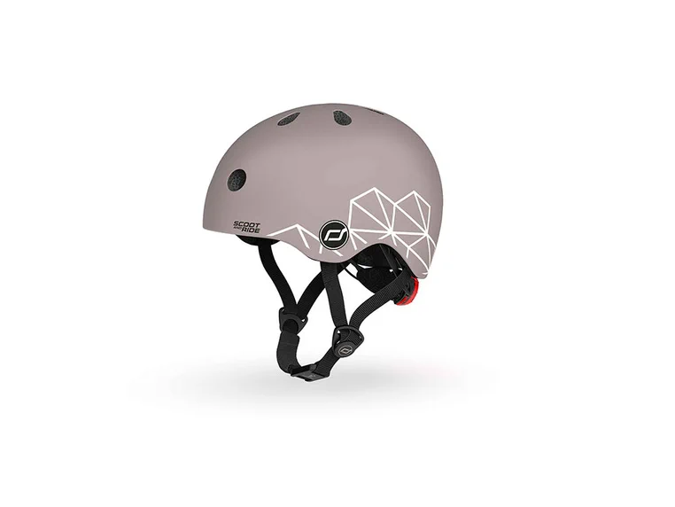 Kask Scoot Ride Brown Lines dopasowany do hulajnogi Highwaykick