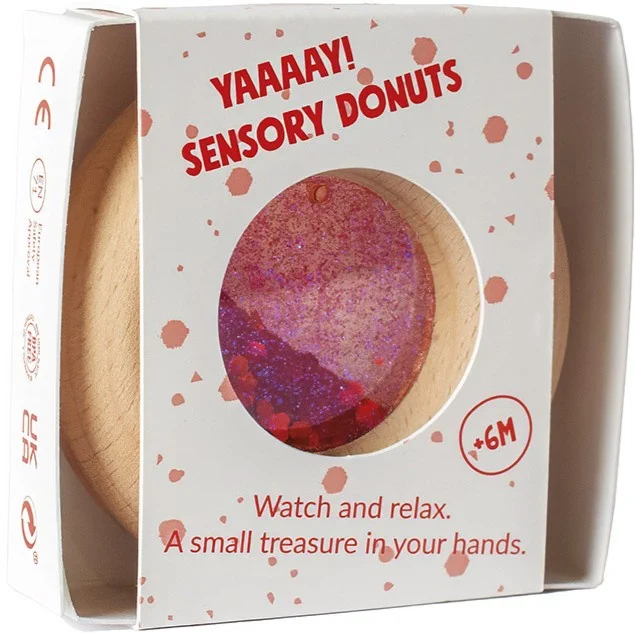 Donut Calm Petit Boum czerwony dla niemowląt 6m+