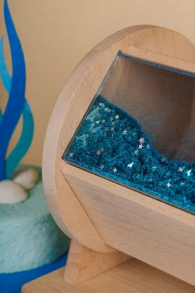 Roller sensoryczny Montessori z lusterkiem Petit Boum
