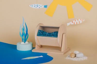 Obrotowy Bęben Sensoryczny Roller z Lusterkiem Petit Boum 12m+