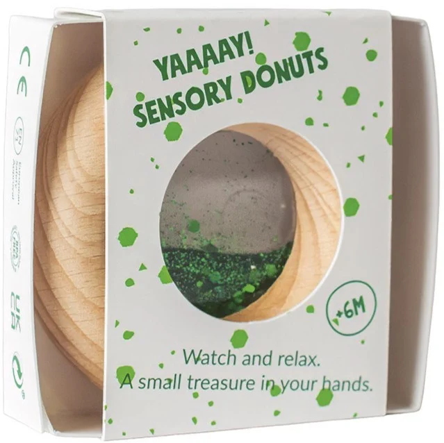 Donut Calm Petit Boum zielony dla niemowląt 6m+