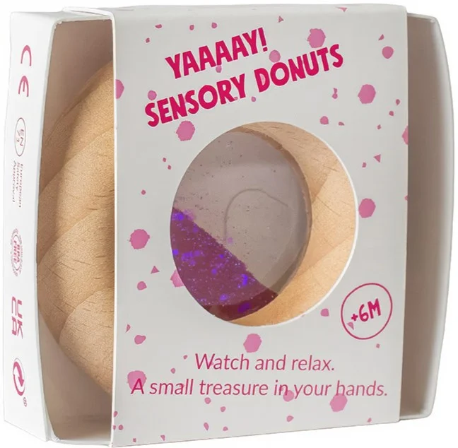 Opakowanie zabawki sensorycznej Donut Calm Różowy Petit Boum