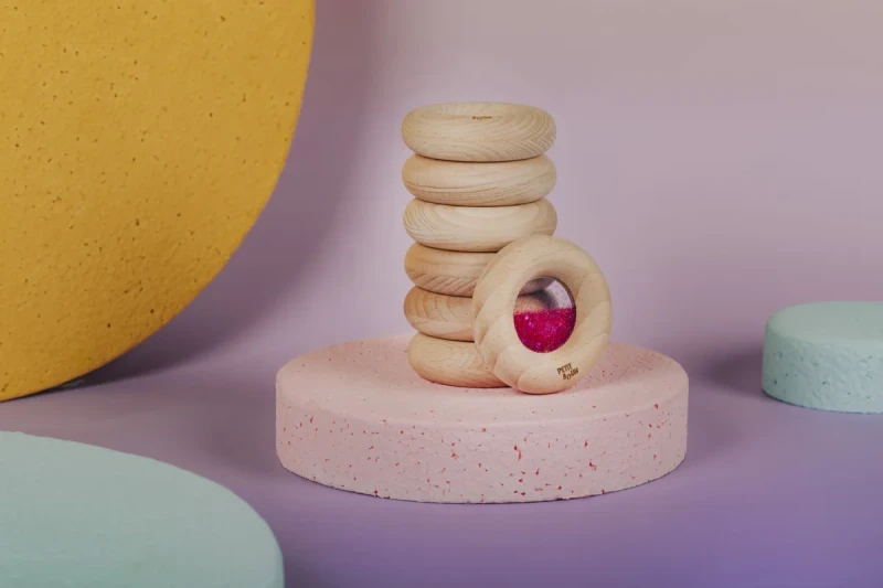 Donut Calm Petit Boum różowy dla niemowląt 6m+