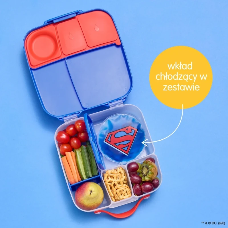 Lunchbox Superman by b.box z wkładem chłodzącym do szkoły