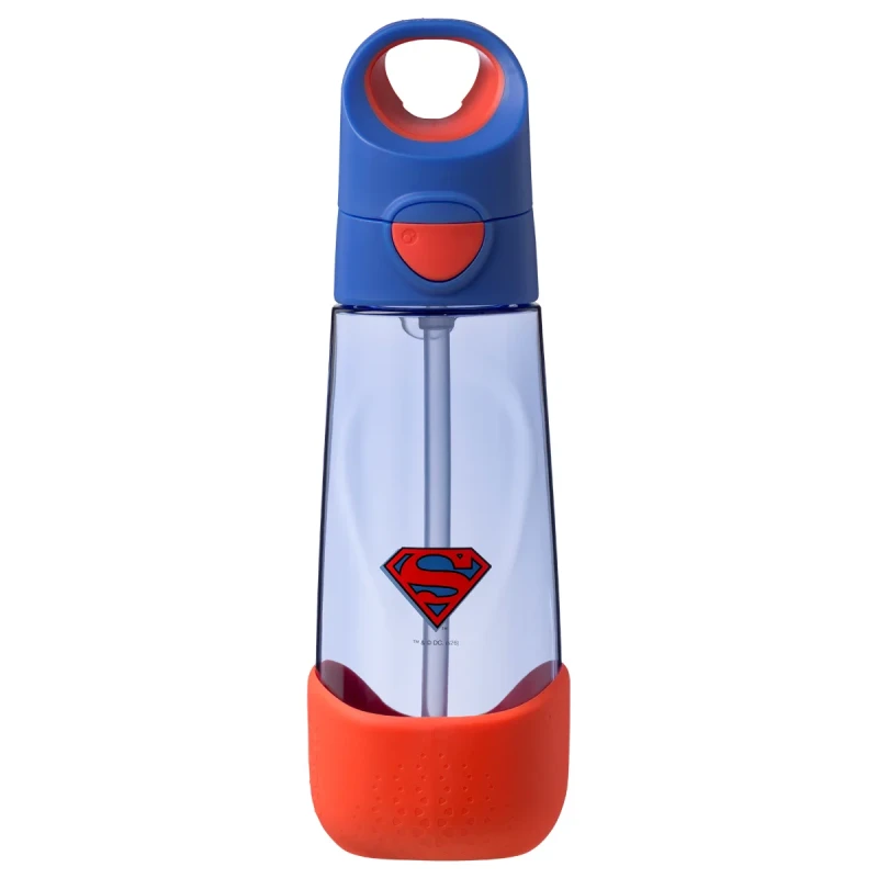 Butelka na wodę dla dzieci Superman by b.box 600 ml ze słomką