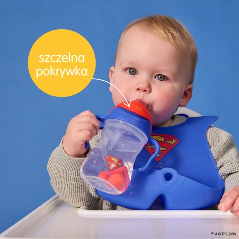 Kubek niekapek Superman b.box dla niemowląt od 6 miesiąca