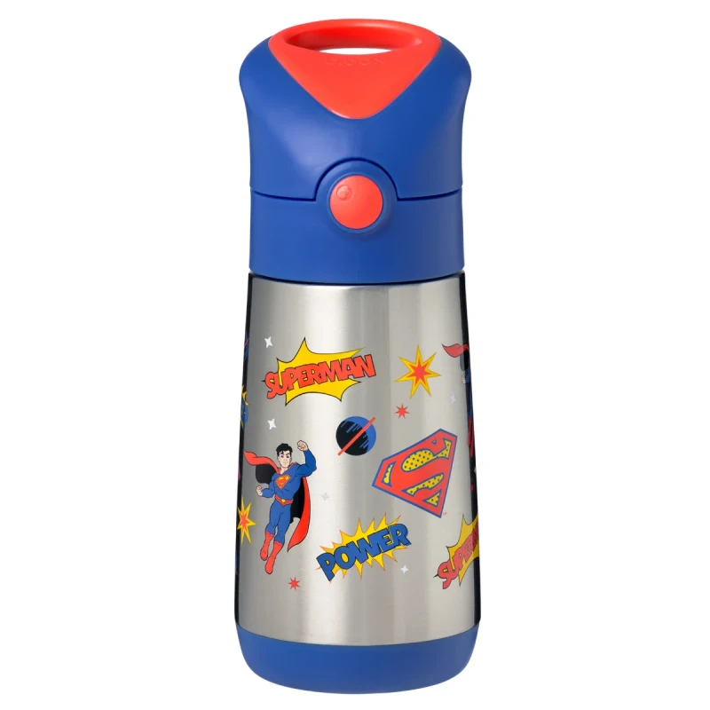 Bidon termiczny Superman by b.box 350 ml ze słomką