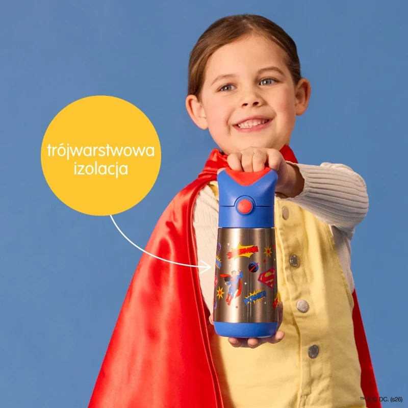 Stalowy bidon dziecięcy Superman by b.box