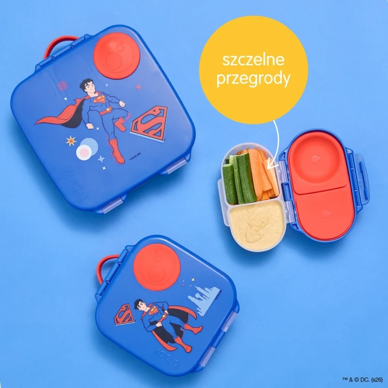 Lunchbox snackbox Superman by b.box niebieski
