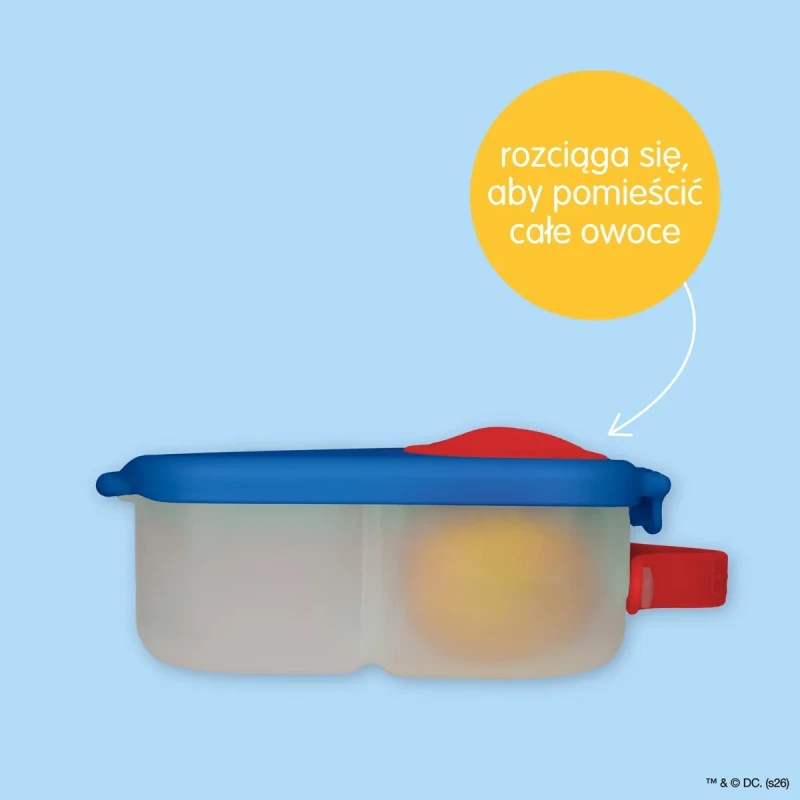 Lunchbox z elastyczną przegrodą flex Superman