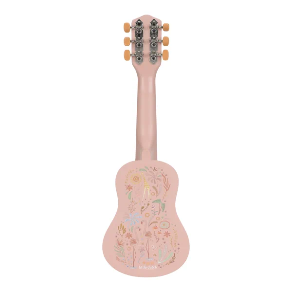 Drewniana Gitara Różowa Safari Friends FSC Little Dutch LD7471