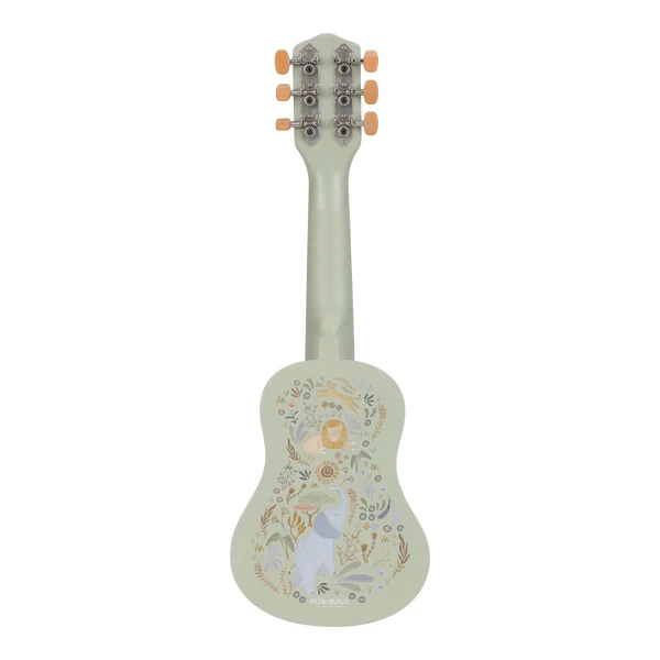 Drewniana Gitara Zielona Safari Friends FSC Little Dutch LD7470