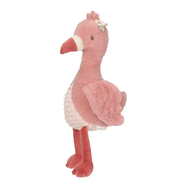 Przytulanka Flaming Safari Friends Little Dutch 35 cm duża różowa maskotka dla niemowlaka