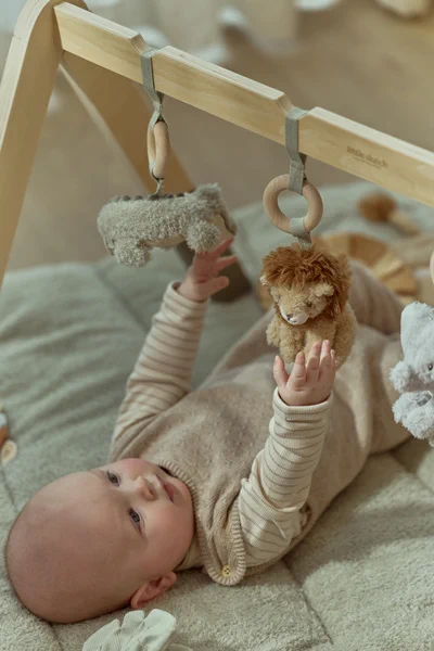 Drewniany stojak edukacyjny dla niemowlaka Little Dutch