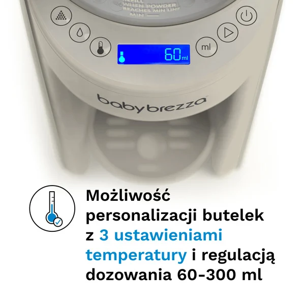 Baby Brezza Formula Pro Advanced regulacja temperatury mleka