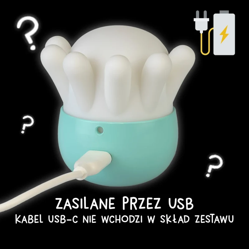 Lampka LED Eggys Mystery Lights ładowanie USB C dla dzieci